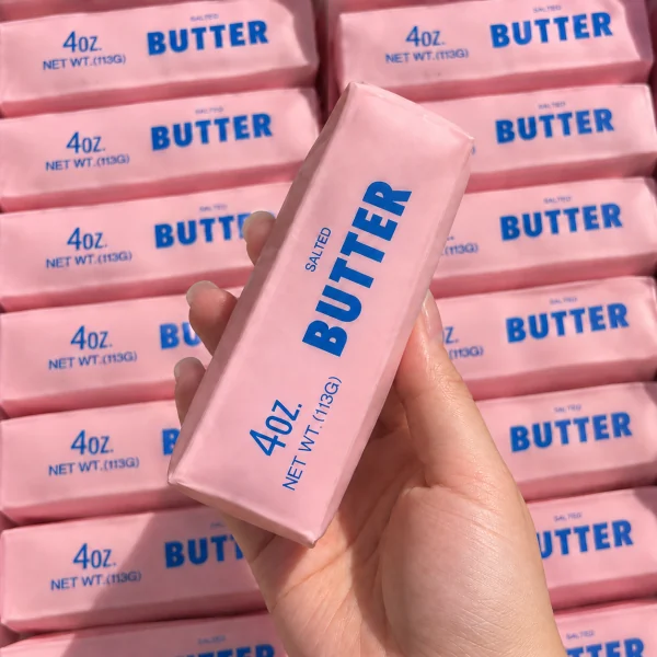 Butter Stick Squishy — Pink (Squeaky)