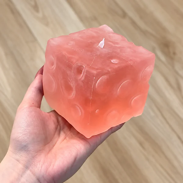 Jumbo Cheese Squishy — Pink