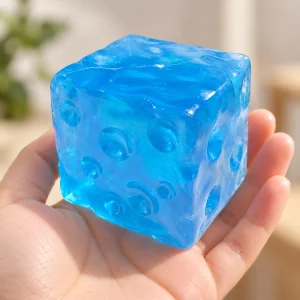 Jumbo Cheese Squishy — Blue